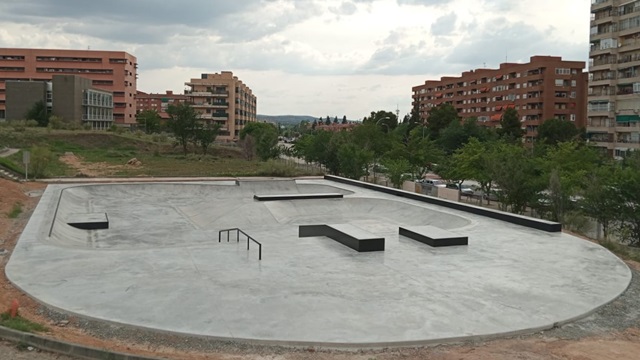 Skatepark en Toledo, calle río Cascajoso